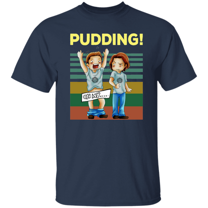 Pudding Dean & Sam Winchester Oh My Funny TV Series Vintage T-Shirt