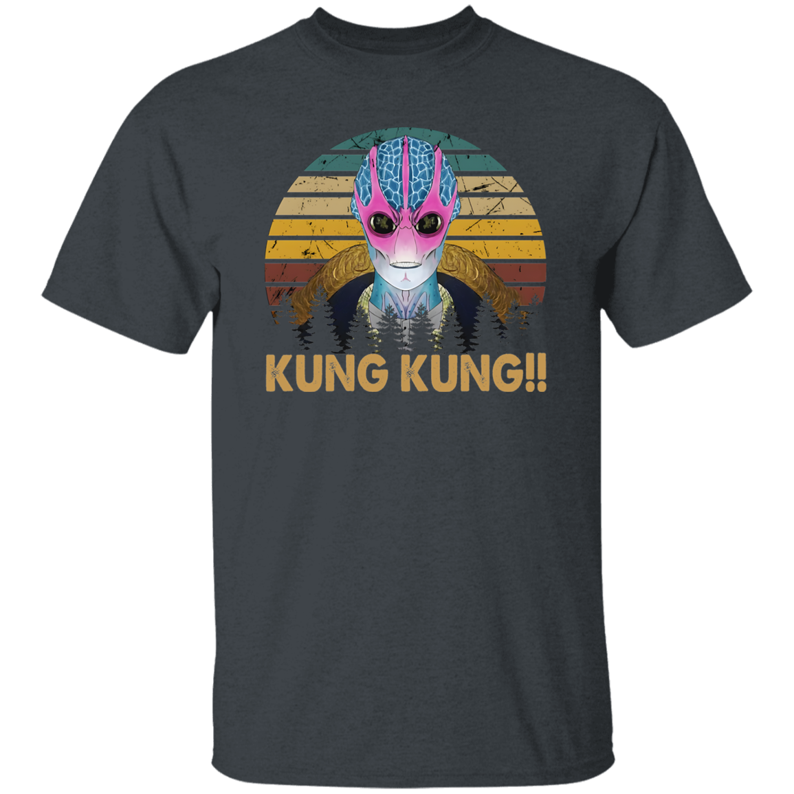 Vintage Kung Kung Resident Alien Design Vintage T-Shirt