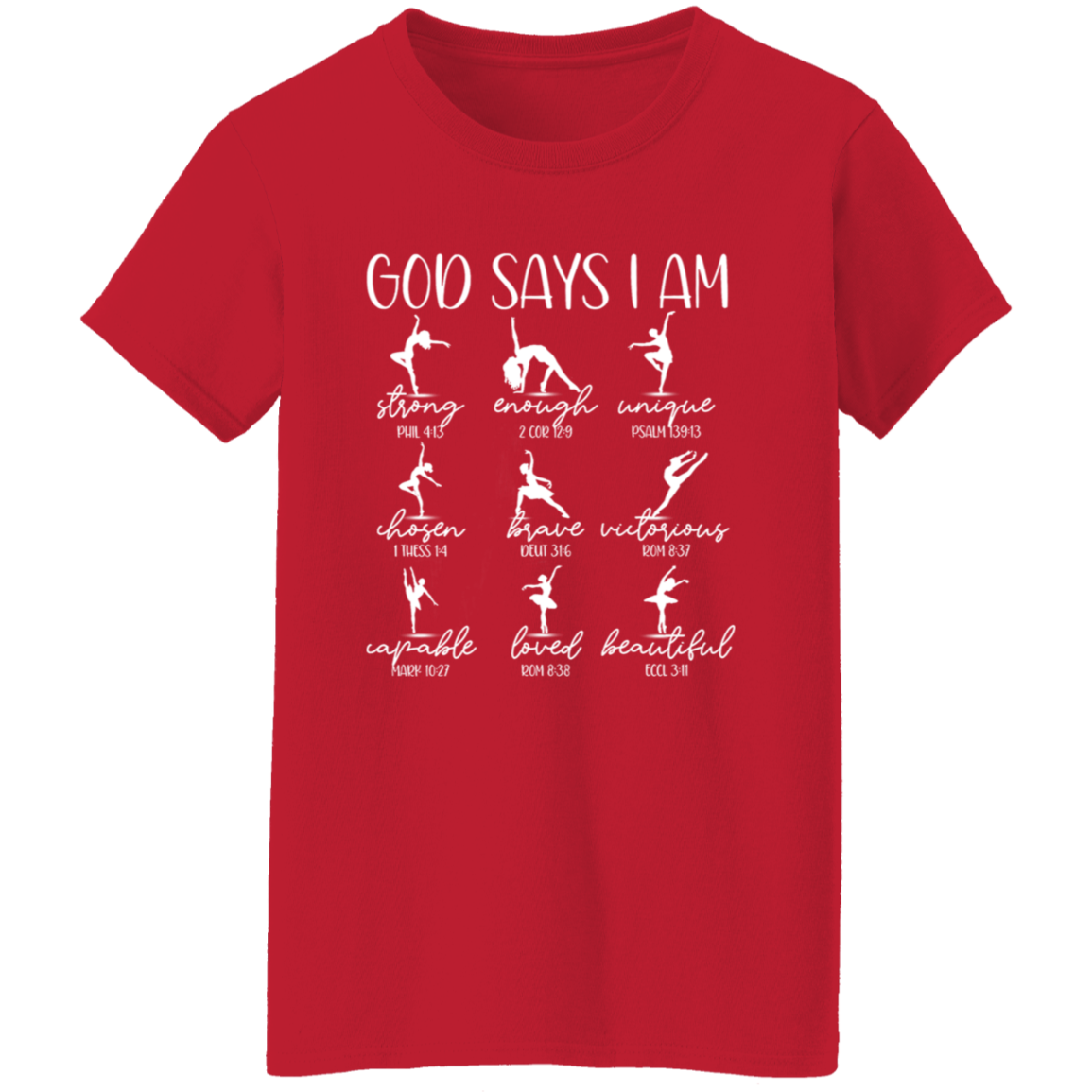 God Says I Am Dancer Teacher Vintage Ladies' 5.3 oz. T-Shirt