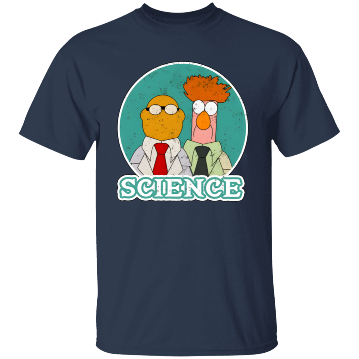 Science Muppets Bunsen And Beaker Teacher Vintage Unisex T-Shirt - letter