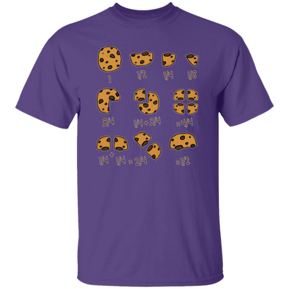 Cookie Fractional Numbers Math Teacher T-Shirt - CDCraft