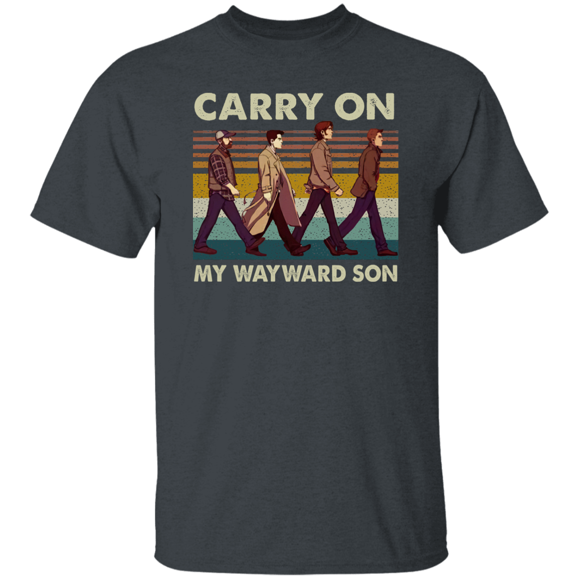 Supernatural Carry On My Wayward Son Vintage T-Shirt - 98033316