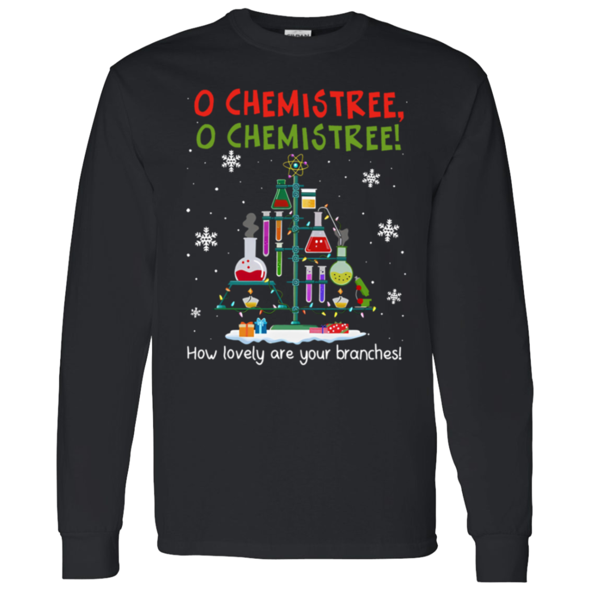 O Chemistree How Lovely Are Your Branches Teacher Vintage G540 LS T-Shirt 5.3 oz. - letter