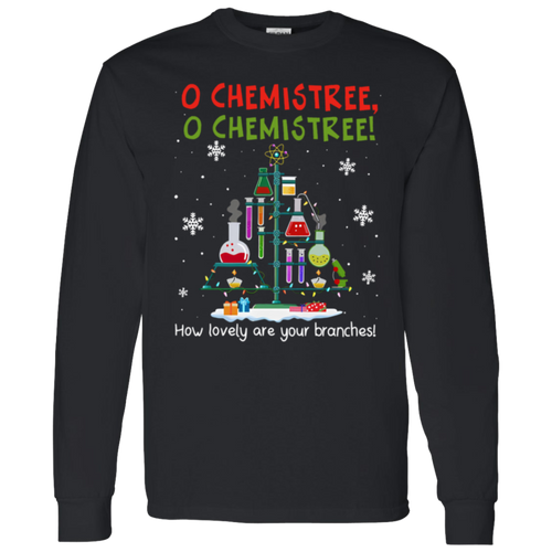 O Chemistree How Lovely Are Your Branches Teacher Vintage G540 LS T-Shirt 5.3 oz. - letter