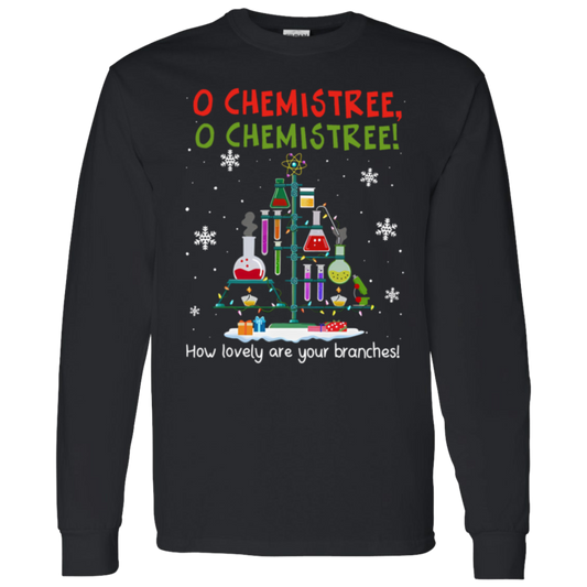 O Chemistree How Lovely Are Your Branches Teacher Vintage G540 LS T-Shirt 5.3 oz. - letter