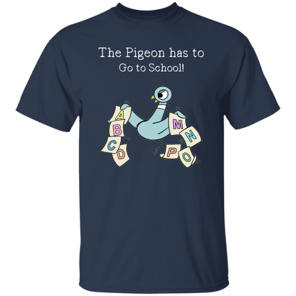 The Pigeon Has To Go To School Teacher T-Shirt,Book Character ABC Tee for Teachers & Kids