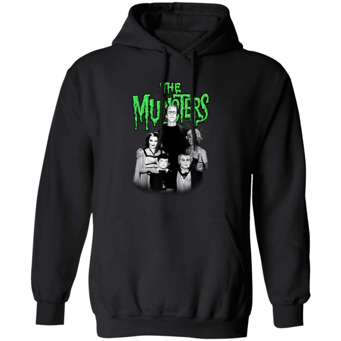 G185 Gildan Pullover Hoodie Horror The Munsters Graphic T-Shirt