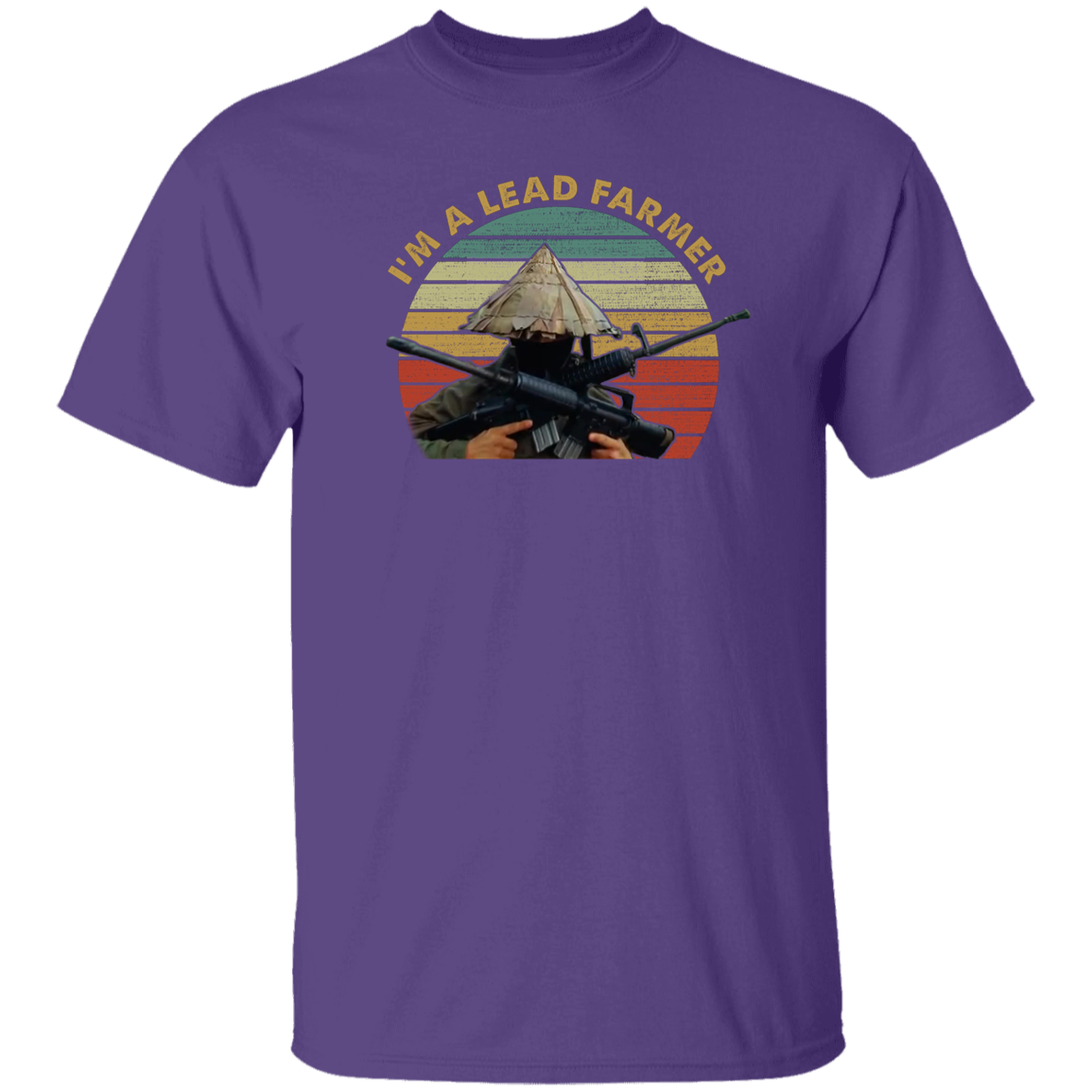 Im A Lead Farmer Vintage Retro Sunset Style Vintage T-Shirt