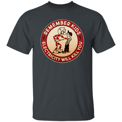 Funny Retro Vintage Electricity Will Kill You Emblem Vintage T-Shirt