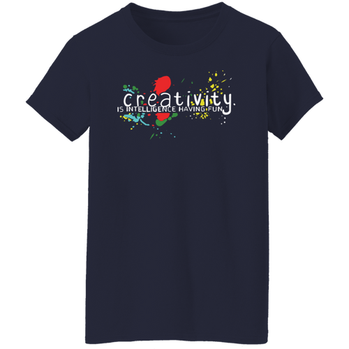 Creativity Is Intelligence Having Fun Teacher Shirt – Vintage Albert Einstein Quote Tee for Educators & Artists
