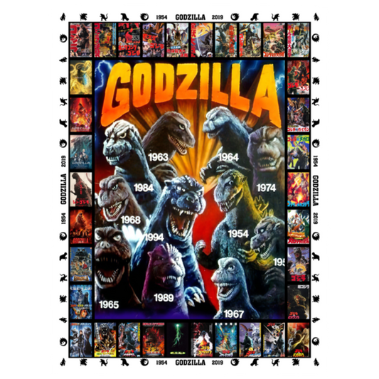 Godzilla All Version Fleece Blanket, Premium Sherpa Blanket, Monster Blanket, Godzilla Vs Kong Blanket, Godzilla Movie Blanket	FLL Arctic Fleece Blanket 60x80