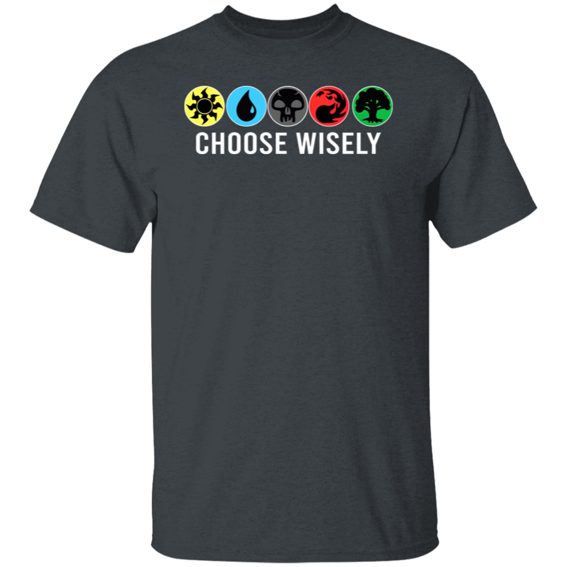 Symbols Men's Mana Wisely Short Tee Sleeve Choose Gathering Magic T-Shirt - leleart