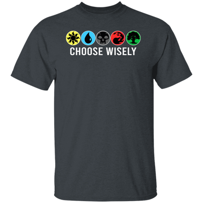 Symbols Men's Mana Wisely Short Tee Sleeve Choose Gathering Magic T-Shirt - leleart