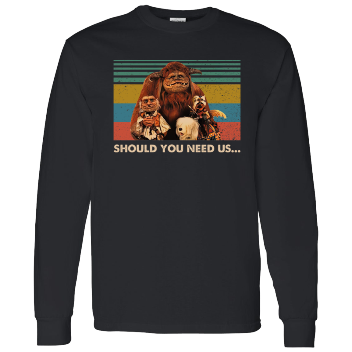 Should You Need Us Labyrinth Vintage T-Shirt - LONG SLEEVE