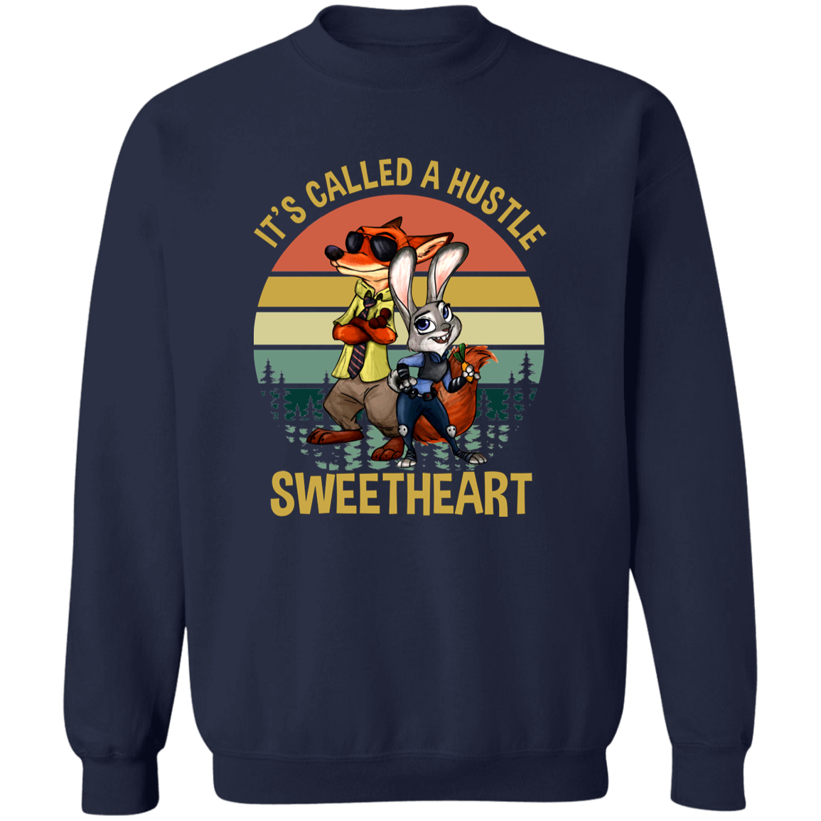 It's Called A Hustle Sweetheart Vintage T-Shirt - G180 Gildan Crewneck Pullover Sweatshirt