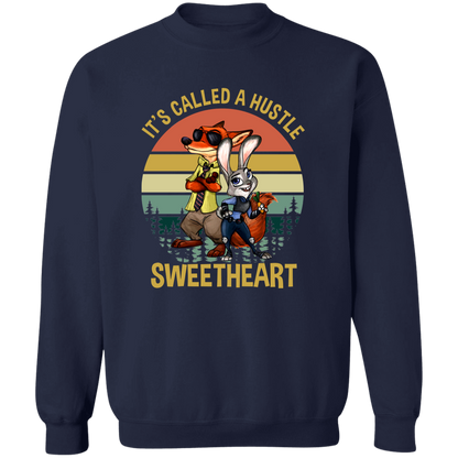 It's Called A Hustle Sweetheart Vintage T-Shirt - G180 Gildan Crewneck Pullover Sweatshirt