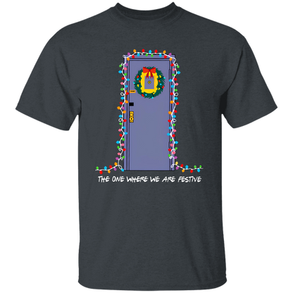 The One Where We Are Festive Teacher Vintage Unisex  T-Shirt - letter