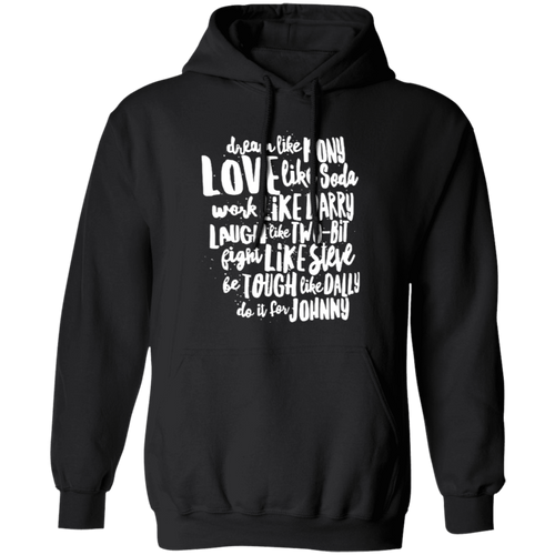 The Outsiders Character Names Teacher Vintage T-Shirt G185 Gildan Pullover Hoodie