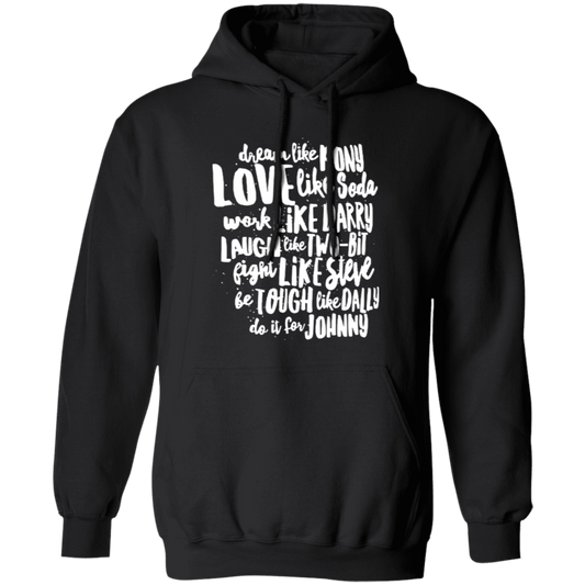 The Outsiders Character Names Teacher Vintage T-Shirt G185 Gildan Pullover Hoodie