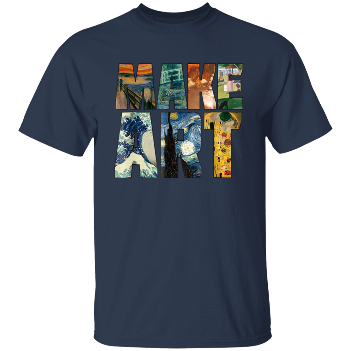 Make Art Teacher Vintage Unisex T-Shirt - letter