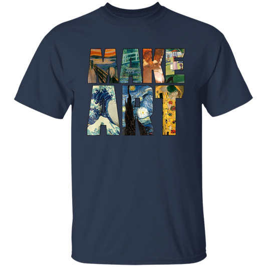 Make Art Teacher Vintage Unisex T-Shirt - letter