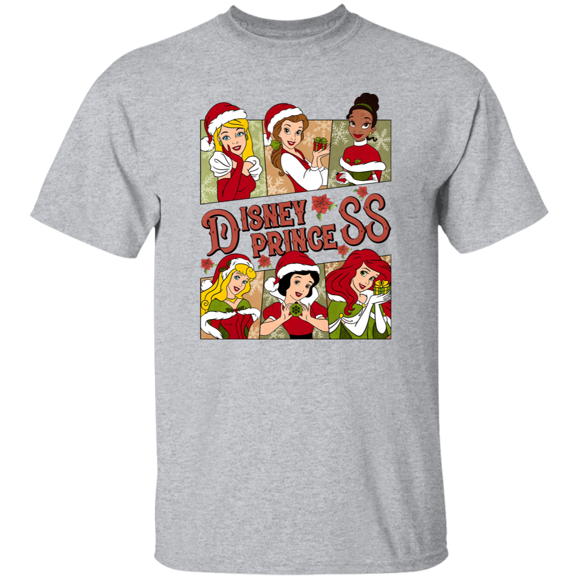 Princess Characters Group Christmas  T-Shirt - ID02102419