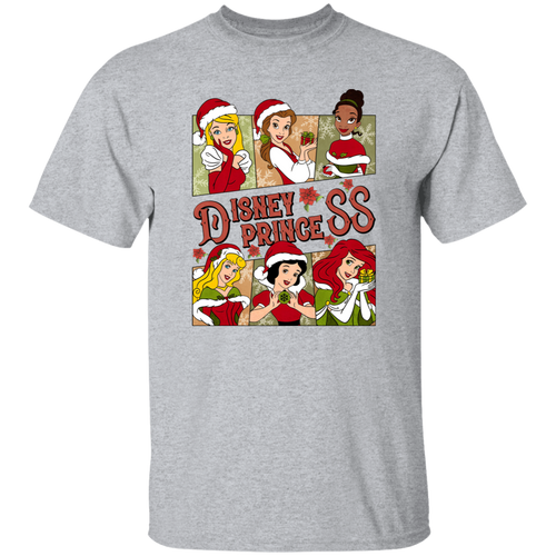 Princess Characters Group Christmas  T-Shirt - ID02102419