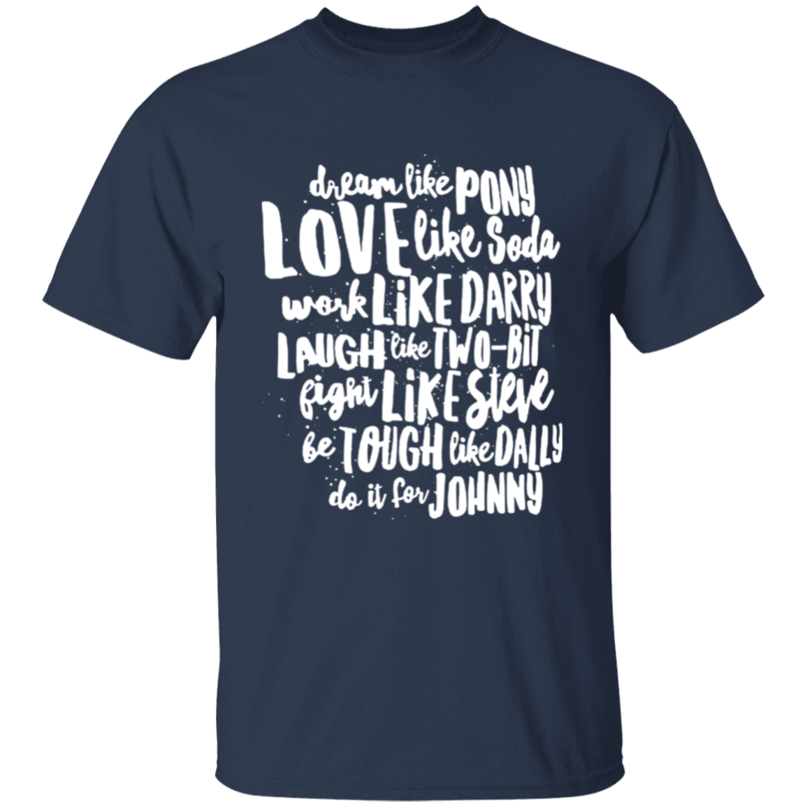 The Outsiders Character Names Funny Literature Teacher Vintage T-Shirt - YOUTH