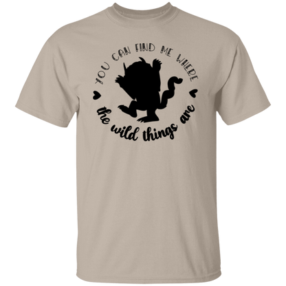 You Can Find Me Where The Wild Things Are Teacher T-Shirt - lapicta