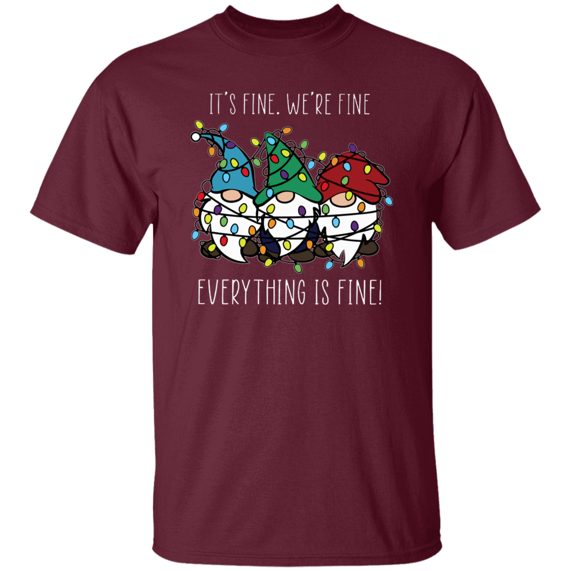 Everything Is Fine Teacher T-Shirt - lapicta