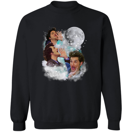 Jean Ralphio Saperstein Moon The Worst Vintage T-Shirt, Jean Ralphio Shirt, A Parks and Recreation Shirt, Gift Tee For You And Your Friends	G180 Gildan Crewneck Pullover Sweatshirt