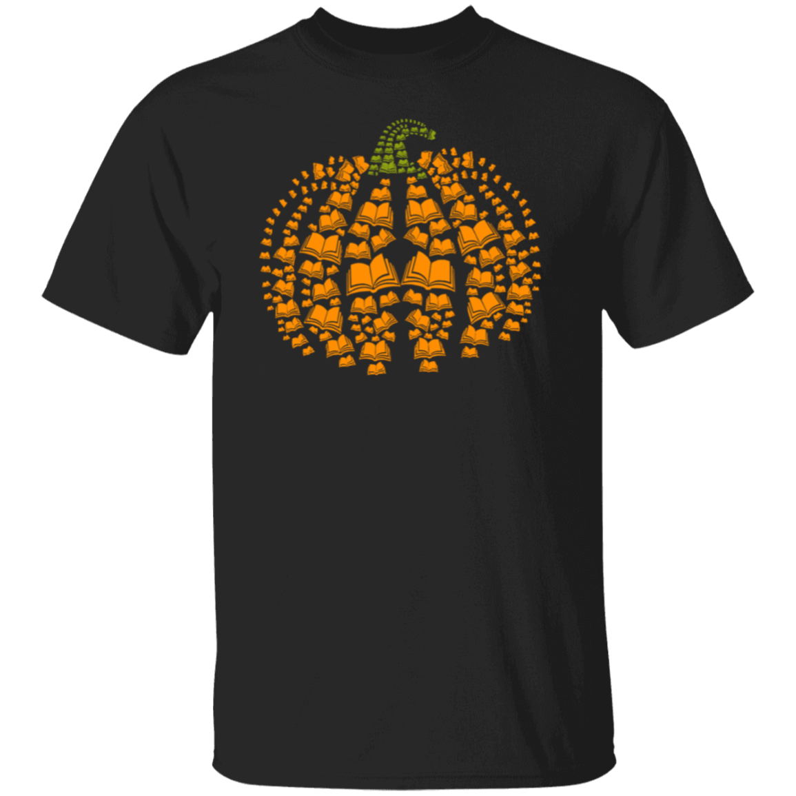 Halloween Pumpkins And Books Teacher T-Shirt - lapicta