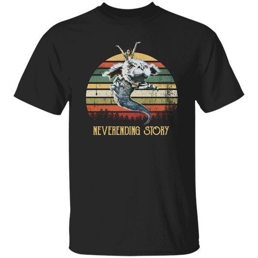 Never Ending Story Fan Vintage T-Shirt, Neverending Story Shirt, 80s Movie Shirt, Adventure Shirt, Mystery Movie Shirt, Falkor Shirt	G500 5.3 oz. T-Shirt