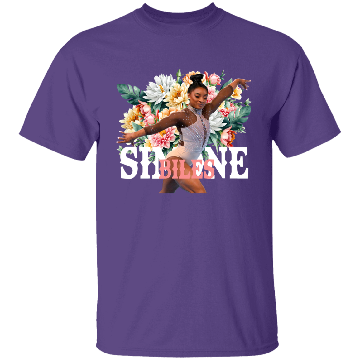 Simone Biles Floral Vintage T-Shirt - YOUTH - ID05082410