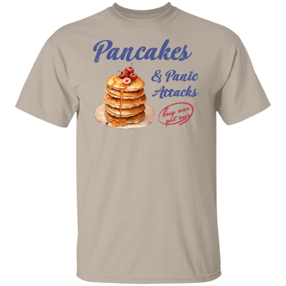 G500 5.3 oz. T-Shirt Pancakes and Panic Attacks Shirt - ID29102407
