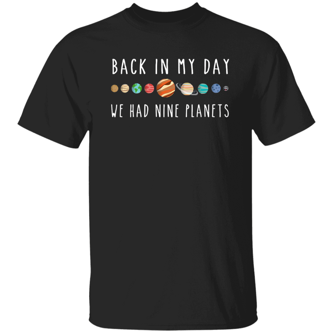 Back In My Day We Had Nine Planets Teacher Vintage T-Shirt