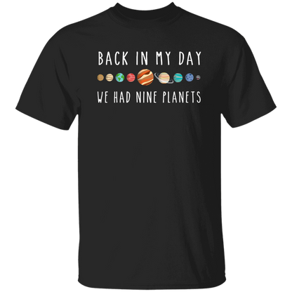 Back In My Day We Had Nine Planets Teacher Vintage T-Shirt