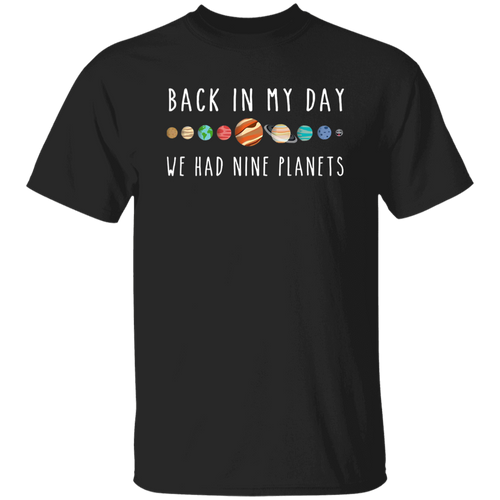 Back In My Day We Had Nine Planets Teacher Vintage T-Shirt