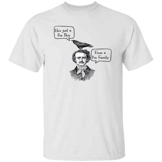 He's Just A Poe Boy From A Poe Family Edgar Allan Vintage Unisex  T-Shirt - letter