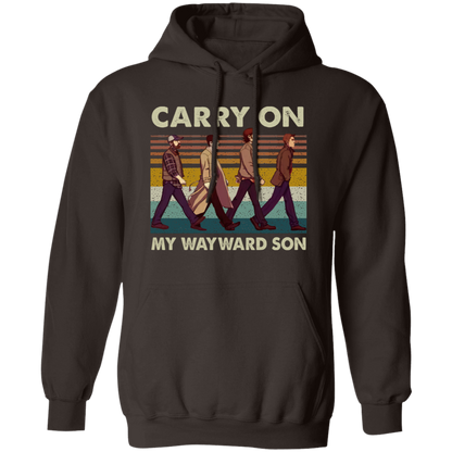 Supernatural Carry On My Wayward Son Vintage Gildan Pullover Hoodie - 98033316