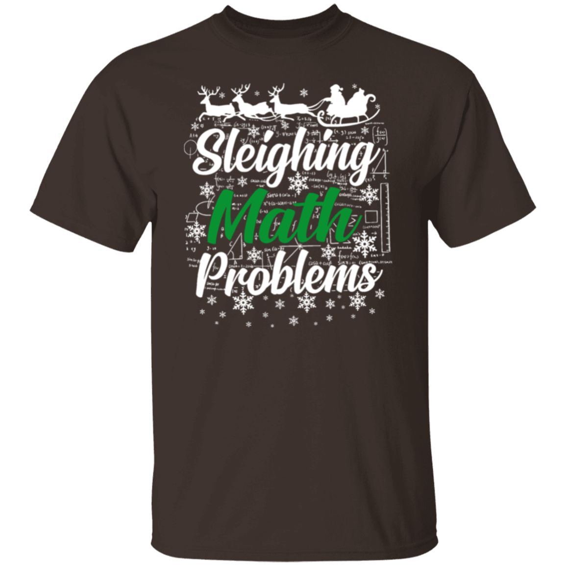 Sleighing Math Problems Teacher T-Shirt