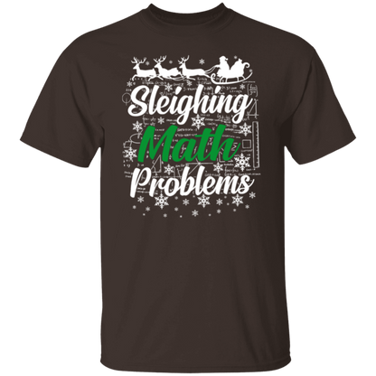 Sleighing Math Problems Teacher T-Shirt