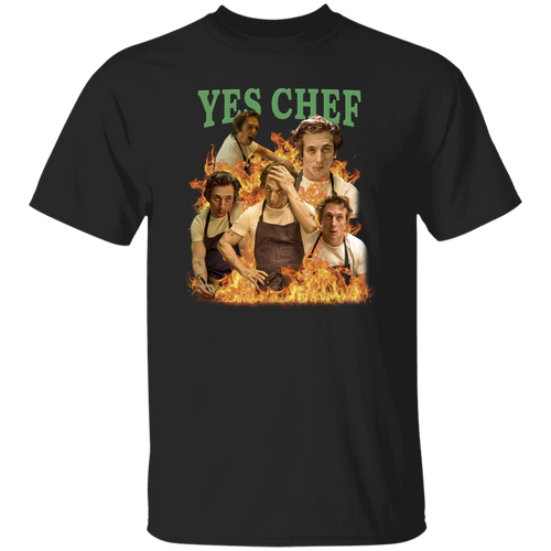 Yes Chef Meme Vintage T-Shirt, Chef Shirt, Funny Chef Gift, Jeremy Allen Shirt	G500 5.3 oz. T-Shirt