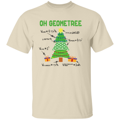 Oh Geometree Christmas Vintage Unisex T-Shirt - letter