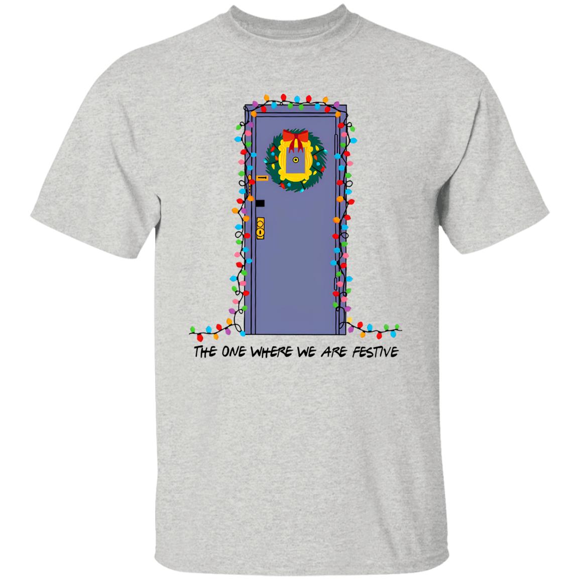 The One Where We Are Festive Teacher Vintage Unisex  T-Shirt - letter