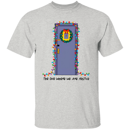 The One Where We Are Festive Teacher Vintage Unisex  T-Shirt - letter