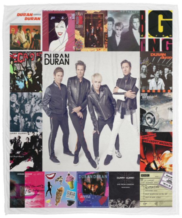 Duran Duran Fleece Blanket, Premium Sherpa Blanket, Duran Duran Fans Gift, Rock Music Lover Quilt, Duran Duran BlanketVPM Cozy Plush Fleece Blanket - 50x60