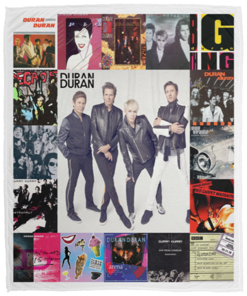 Duran Duran Fleece Blanket, Premium Sherpa Blanket, Duran Duran Fans Gift, Rock Music Lover Quilt, Duran Duran BlanketVPM Cozy Plush Fleece Blanket - 50x60