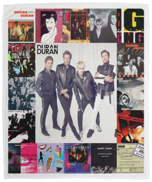 Duran Duran Fleece Blanket, Premium Sherpa Blanket, Duran Duran Fans Gift, Rock Music Lover Quilt, Duran Duran BlanketVPM Cozy Plush Fleece Blanket - 50x60