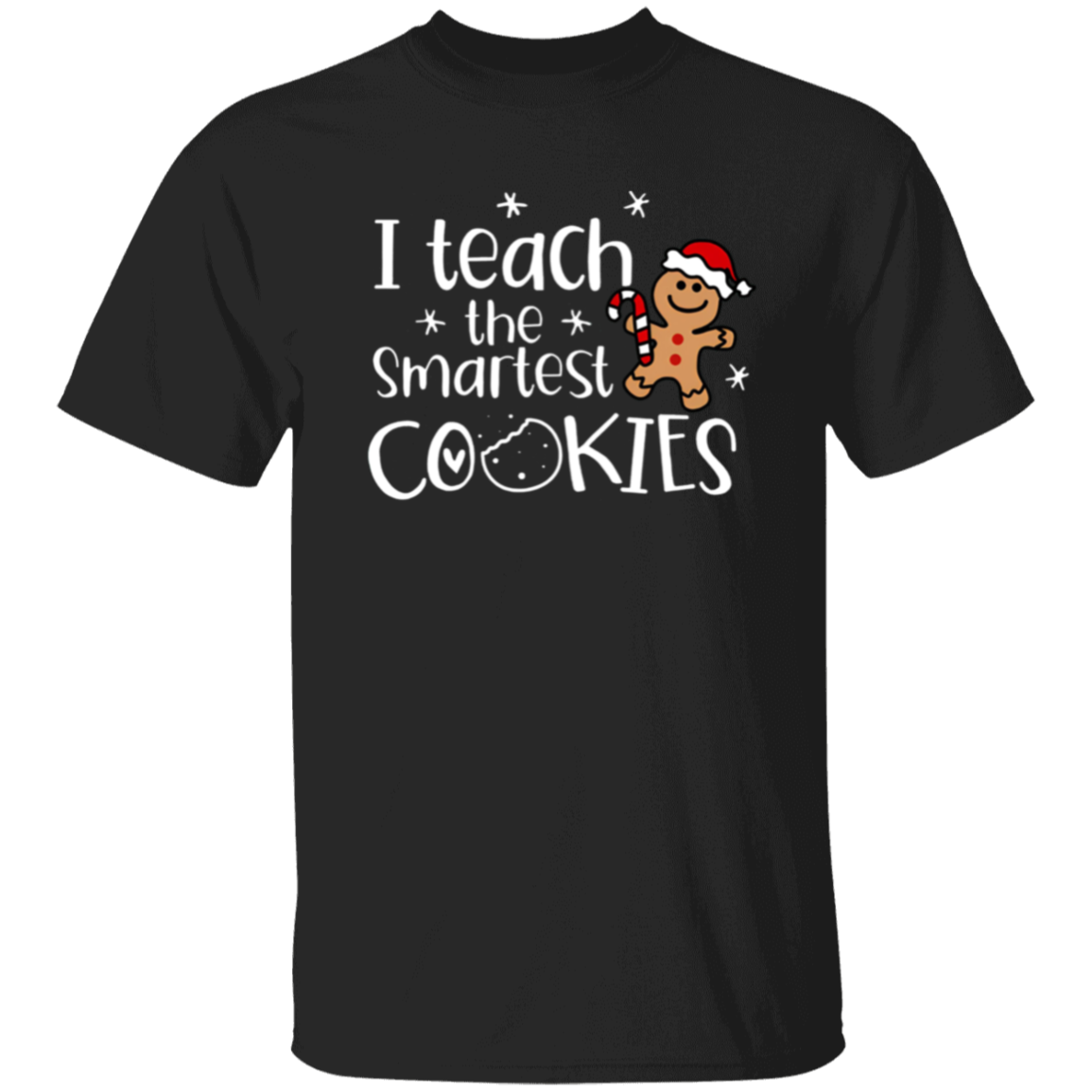 Christmas I Teach The Smartest Cookies Teacher Vintage Unisex  T-Shirt - letter